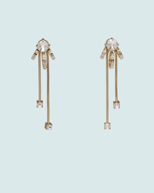 Miu Miu Crystal Pendant Earrings