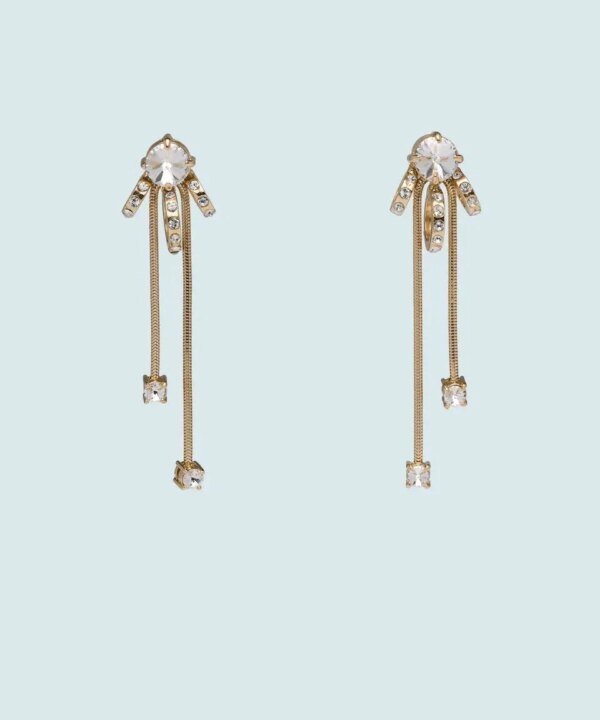 Miu Miu Crystal Pendant Earrings