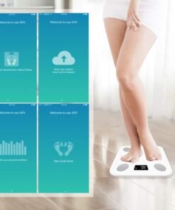 Bluetooth scales floor Body Weight Bathroom Scale Smart Backlit Display Scale Body Weight Body Fat Water Muscle Mass BMI
