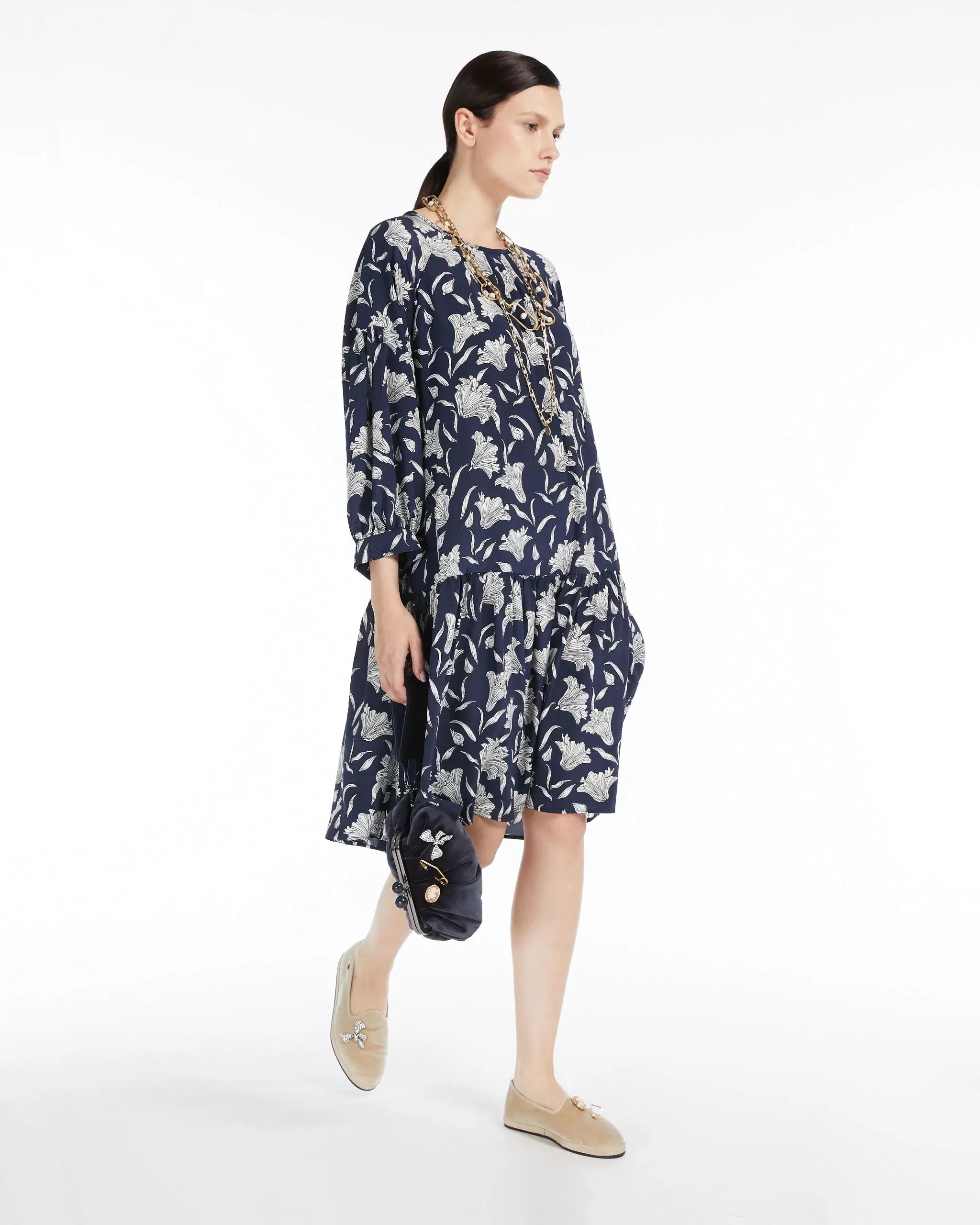 Weekend Max Mara Silk Crepe de Chine Dress