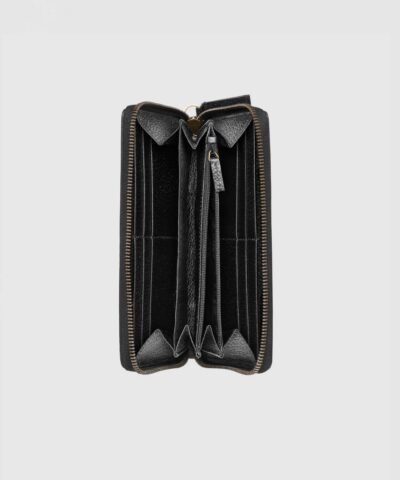 Gucci Animalier Leather Zip Around Wallet