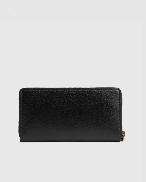 Gucci Animalier Leather Zip Around Wallet