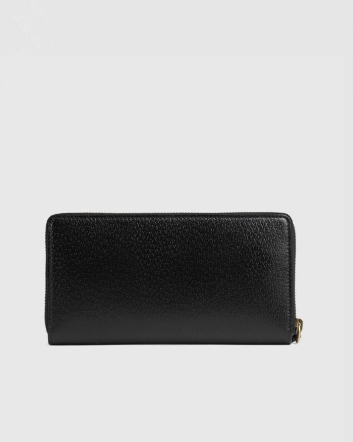 Gucci Animalier Leather Zip Around Wallet