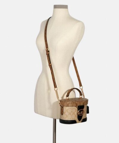 Coach Georgie Gem Crossbody In Blocked Signature Canvas