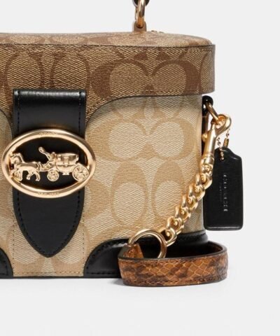 Coach Georgie Gem Crossbody In Blocked Signature Canvas