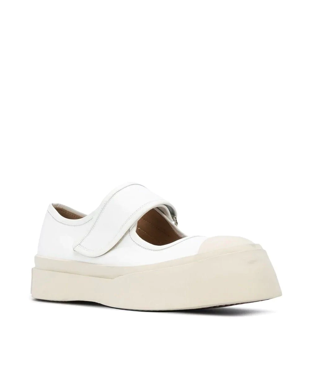 Marni Pablo Touch-Strap Sneakers, White