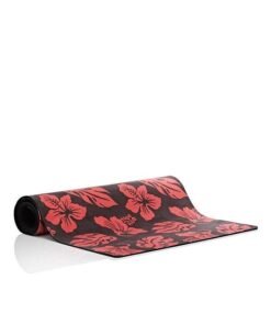 Prada Red Flowers Yoga Mat