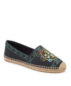 Tory Burch Beaded & Embroidered Canvas Espadrille