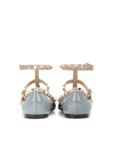Valentino Garavani Rockstud leather ballerinas Flat