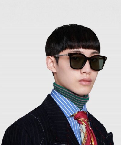 Gucci Specialized Fit Square Acetate Men's Sunglasses