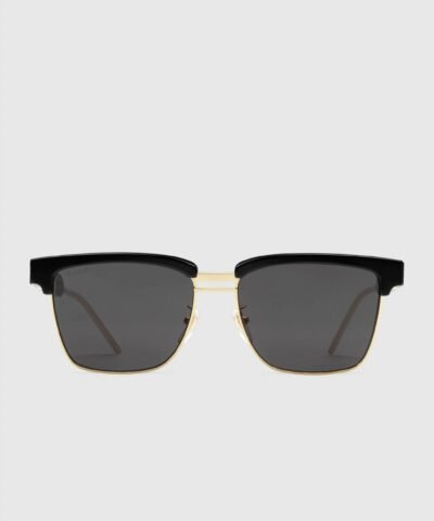 Gucci Square Metal And Acetate Sunglasses