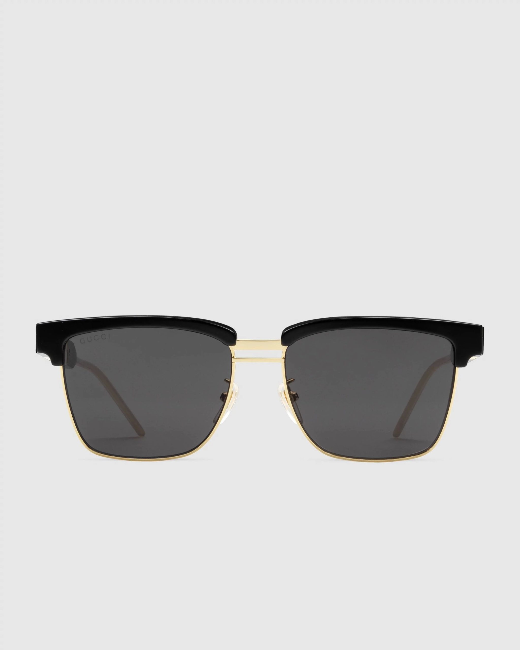 Gucci Square Metal And Acetate Sunglasses