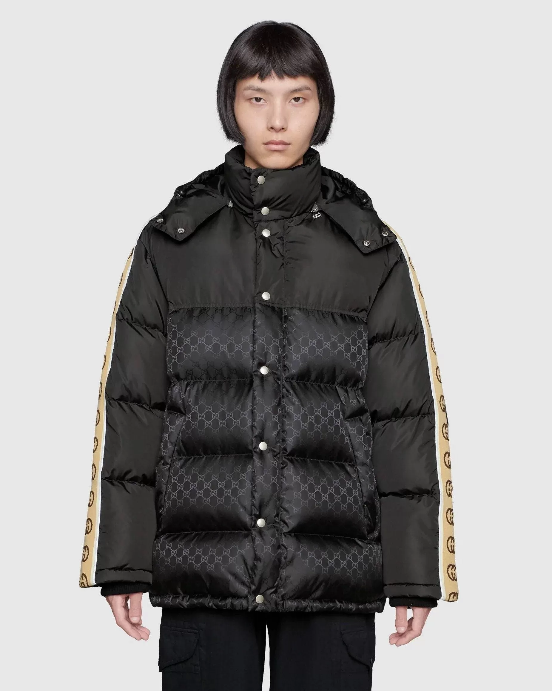 Gucci GG Jacquard Nylon Padded Coat
