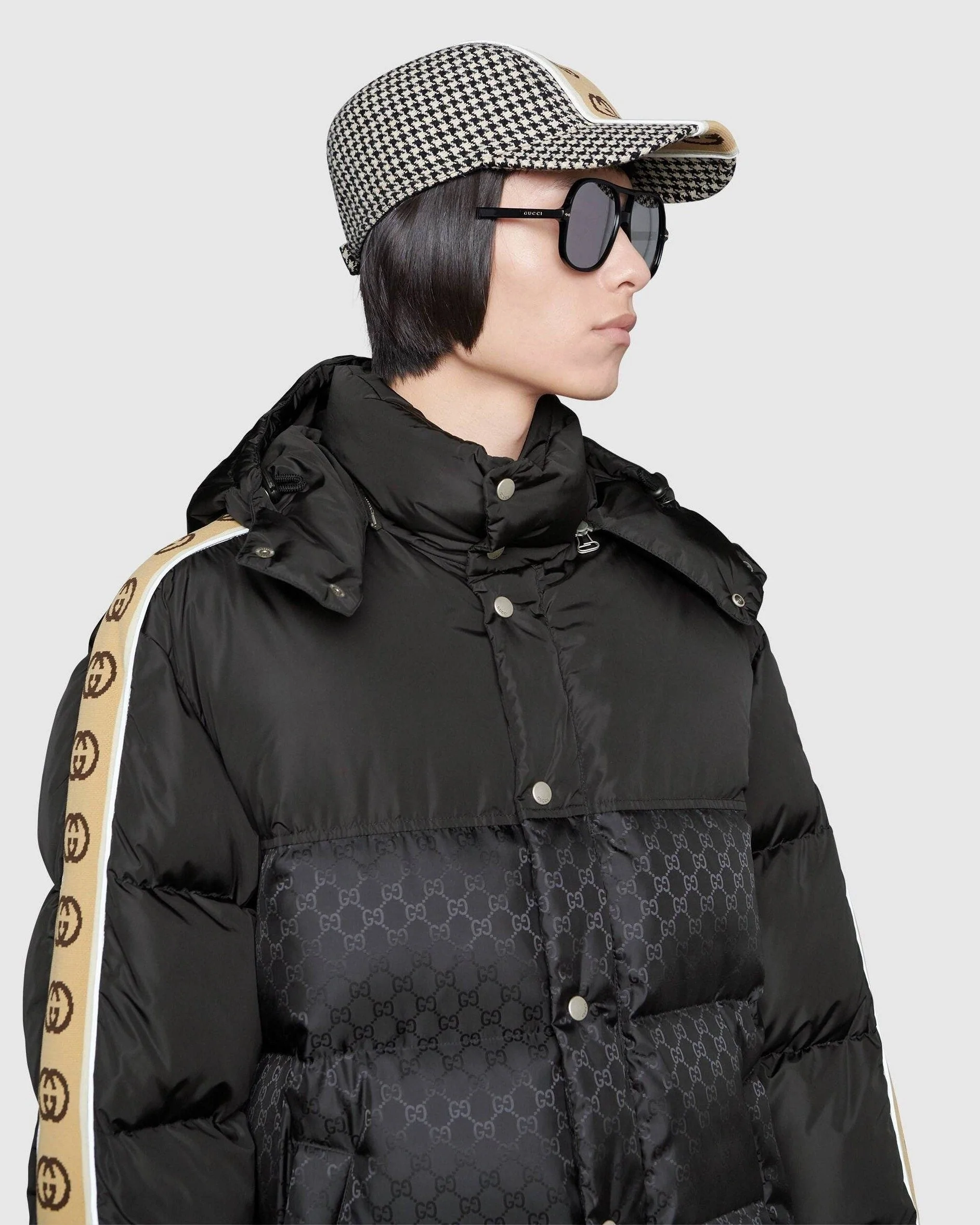 Gucci GG Jacquard Nylon Padded Coat