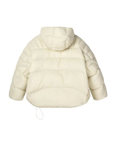 Jnby Quilted Hooded Oversize Down Jacket-Pink