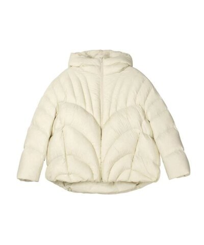 Jnby Quilted Hooded Oversize Down Jacket-Pink