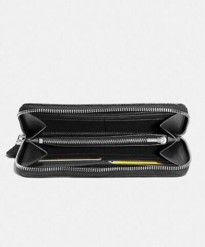 Coach Accordion Zip Wallet In Signature Jacquard