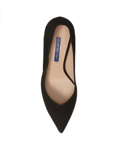 Stuart Weitzman Anny 70 Nice Blue Suede Pumps.