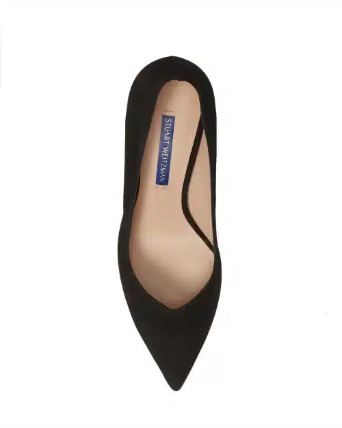 Stuart Weitzman Anny 70 Nice Blue Suede Pumps.