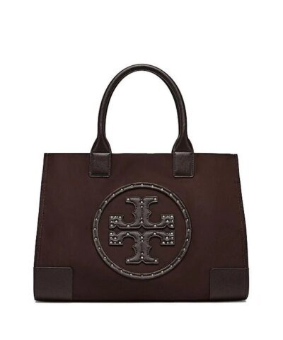 Tory Burch Ella Stud Logo Nylon Tote