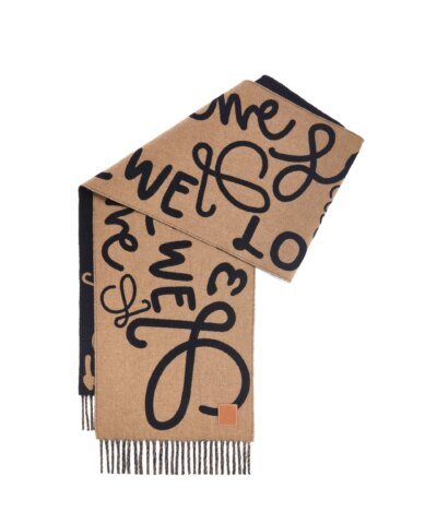 Loewe Scarf In Wool And Cashmere