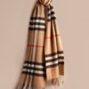 Burberry Large Classic Cashmere Scarf in Check