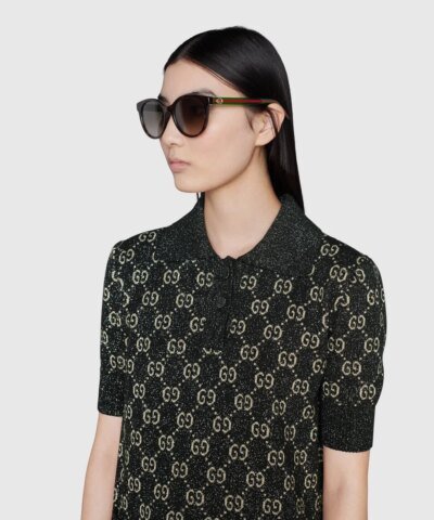 Gucci GG0416SK 003 Round Sunglasses