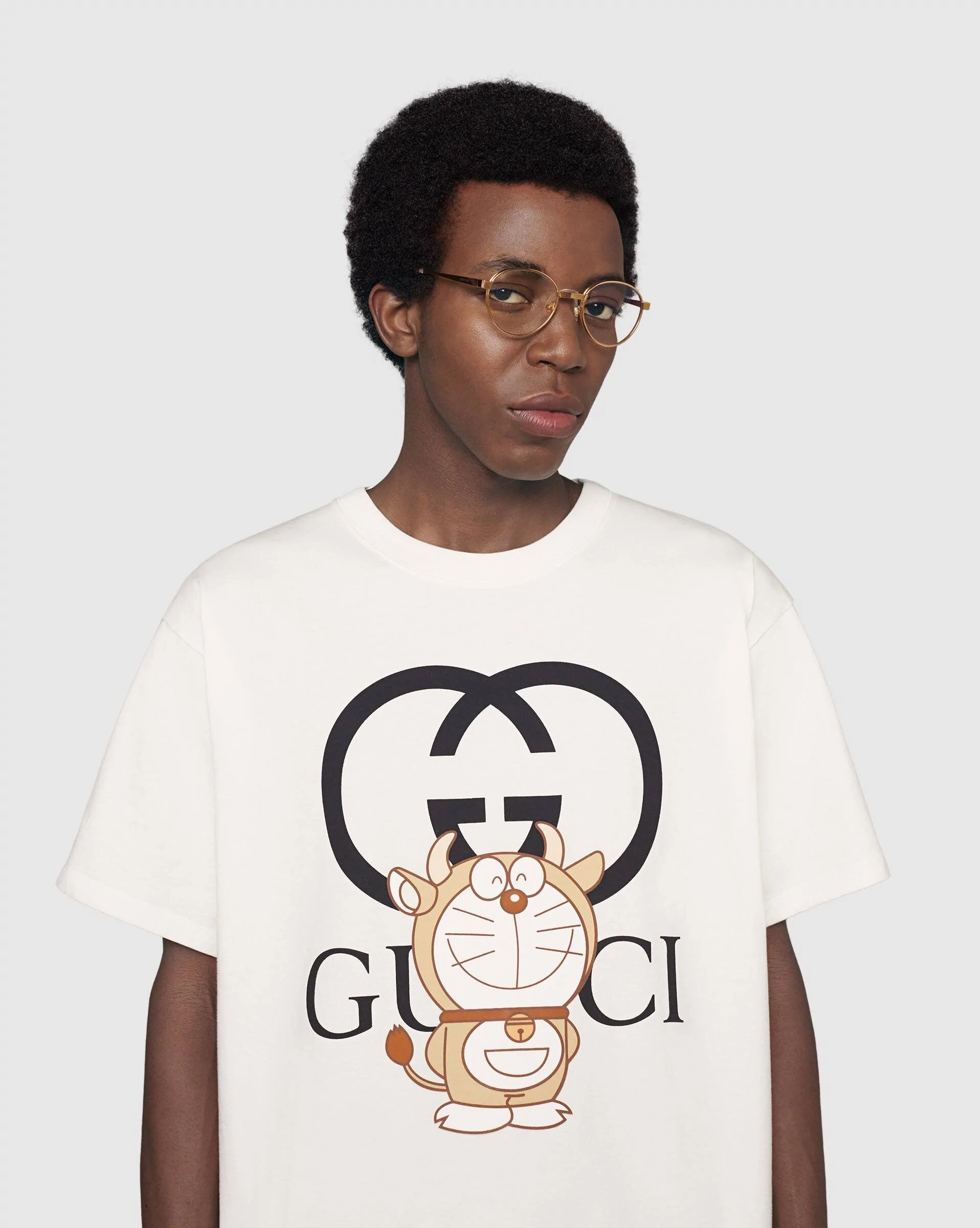 Gucci x Doraemon Oversize T-Shirt, Ivory