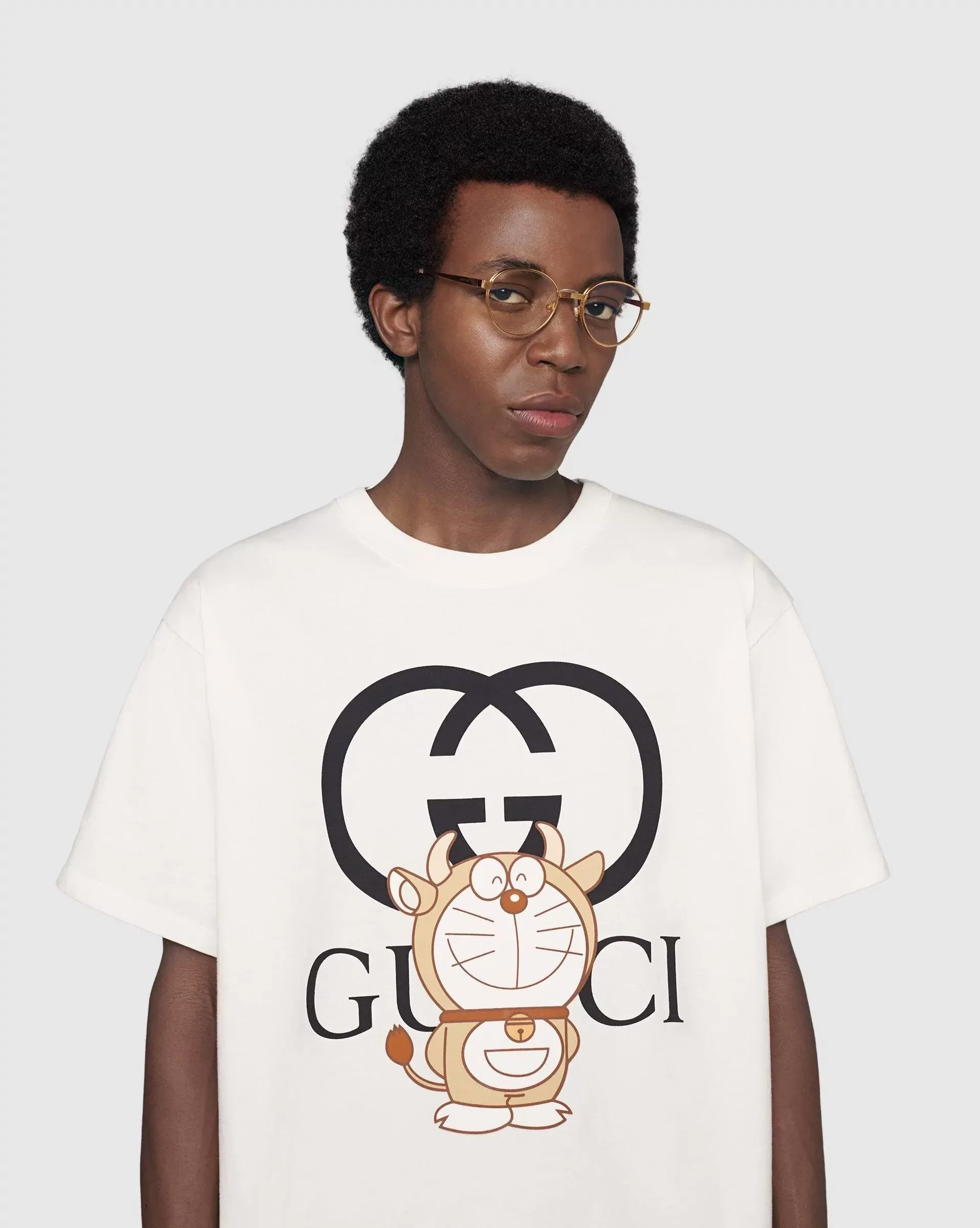 Gucci x Doraemon Oversize T-Shirt, Ivory