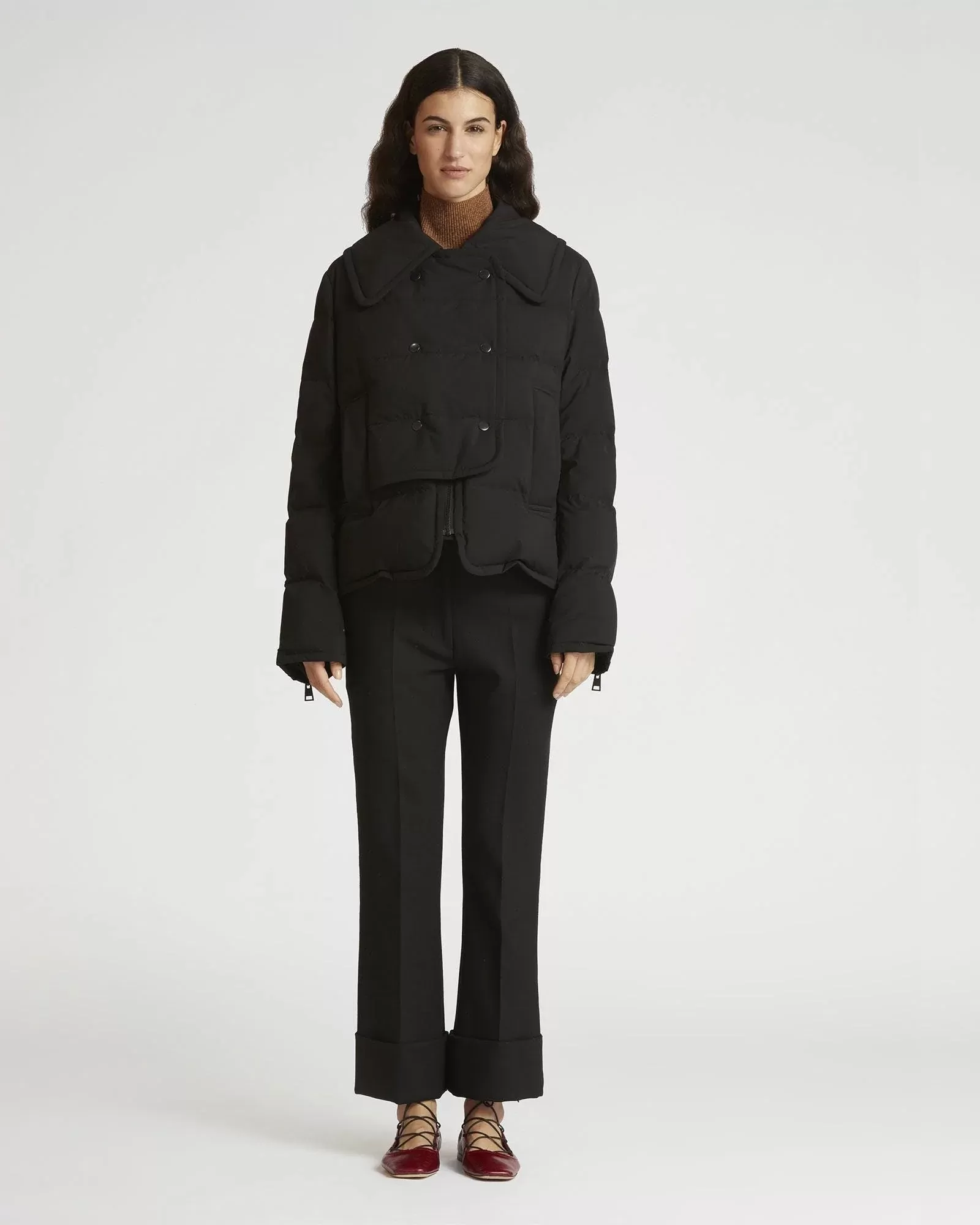 Carven Black Marly Downcoat