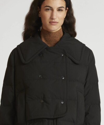 Carven Black Marly Downcoat