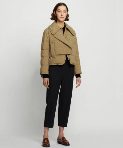 Carven Camel Marly Downcoat