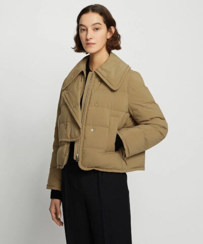 Carven Camel Marly Downcoat