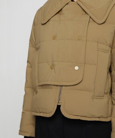 Carven Camel Marly Downcoat