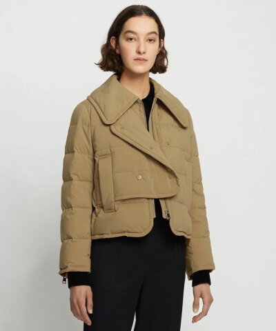 Carven Camel Marly Downcoat