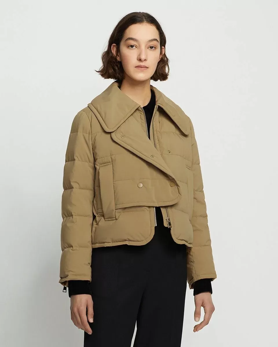 Carven Camel Marly Downcoat