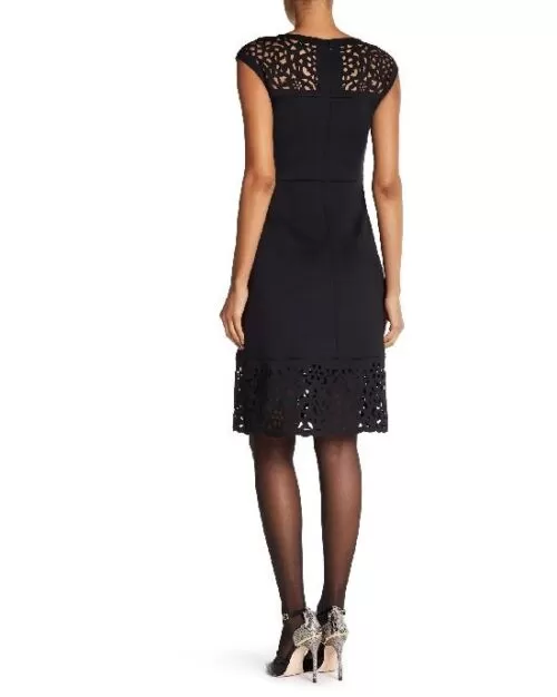 T TAHARI BLACK  ALENA DRESS