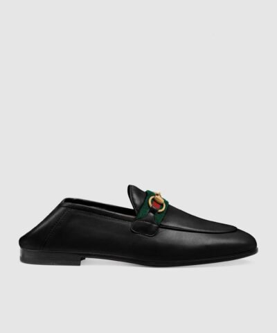 Gucci Women's Loafer With Web, Black