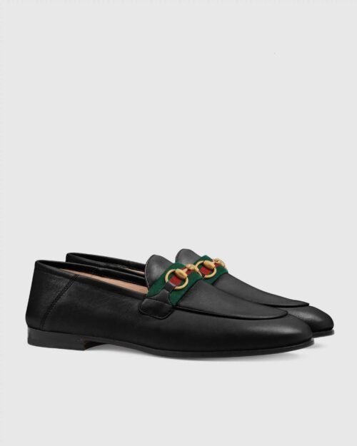 Gucci Women's Loafer With Web, Black