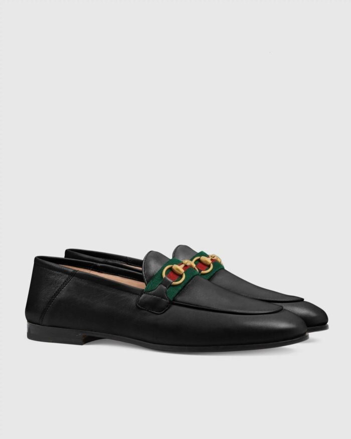 Gucci Women's Loafer With Web, Black