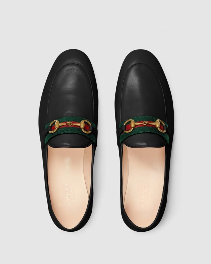 Gucci Women's Loafer With Web, Black