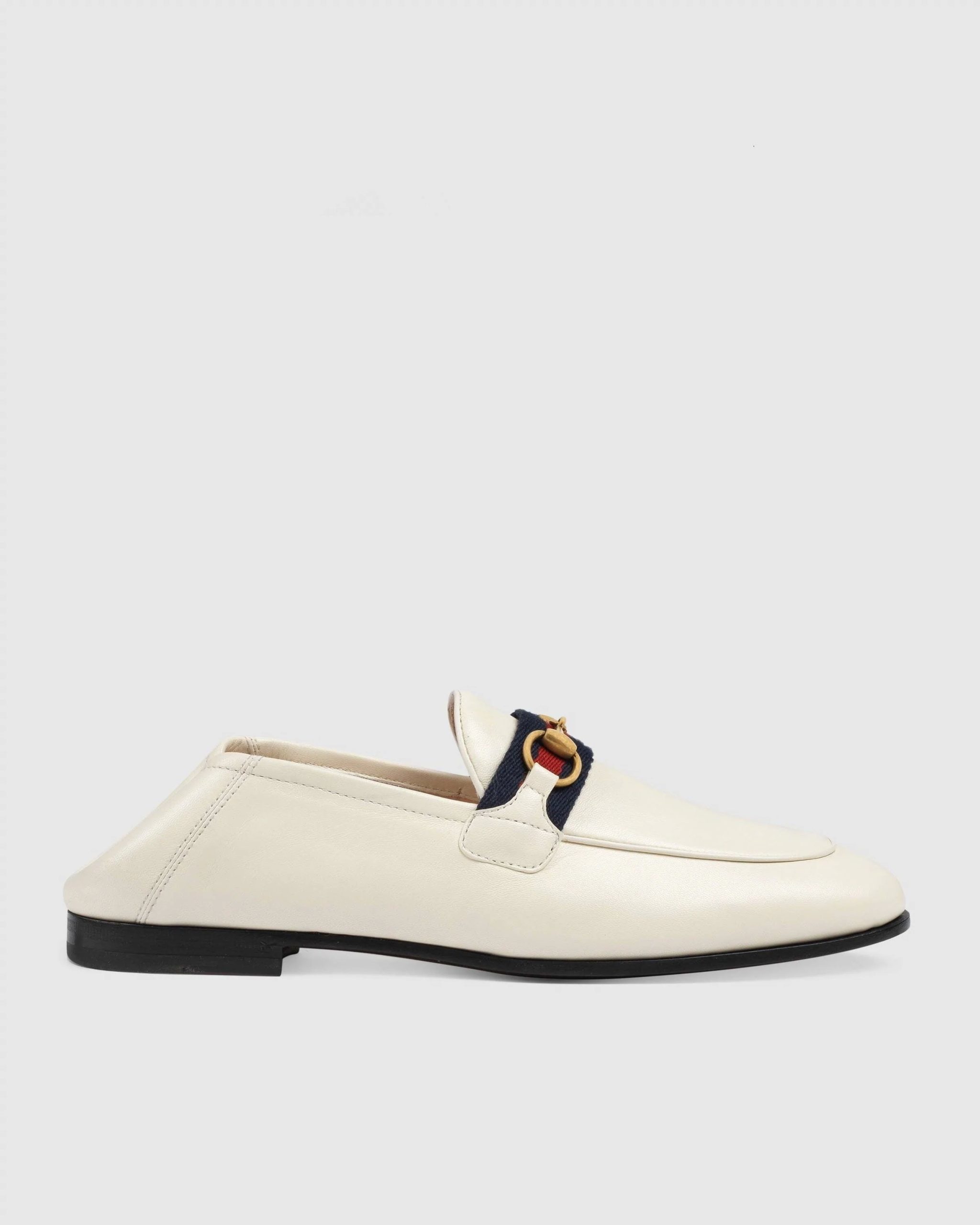 Gucci Women's Loafer With Web, White