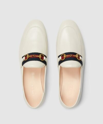 Gucci Women's Loafer With Web, White