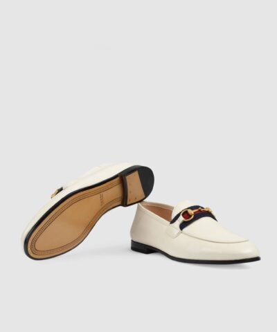 Gucci Women's Loafer With Web, White
