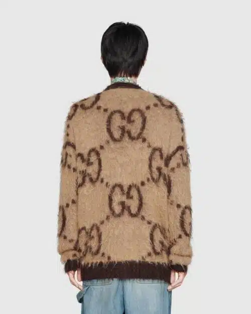 Gucci Reversible GG Mohair Wool Cardigan