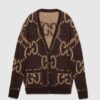 Gucci Reversible GG Mohair Wool Cardigan