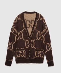 Gucci Reversible GG Mohair Wool Cardigan