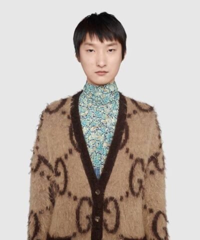 Gucci Reversible GG Mohair Wool Cardigan