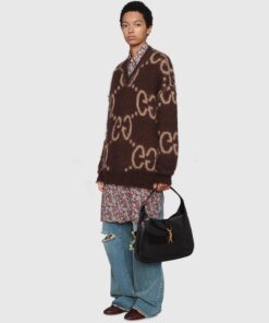 Gucci GG Mohair Wool V-Neck Sweater