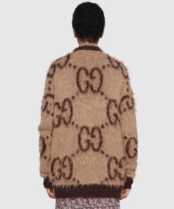 Gucci GG Mohair Wool V-Neck Sweater